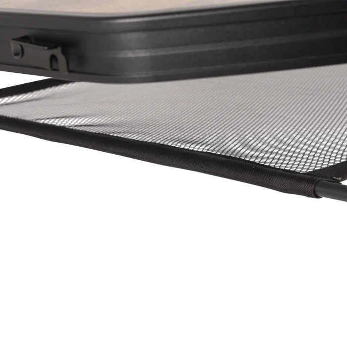 Стол Bo-Camp Melrose Oval 120x80 cm Black/Wood look (1404220)  