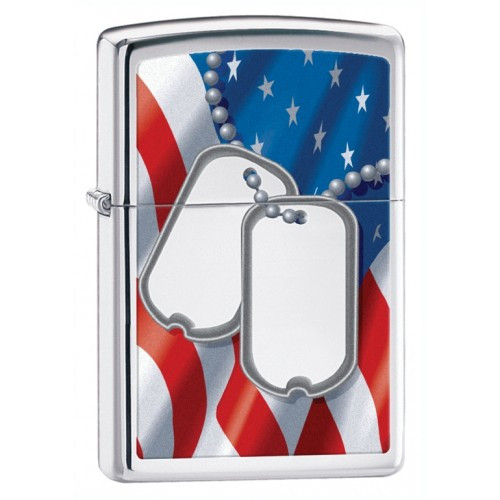 Зажигалка Zippo Flag & Dog Tag 28291  