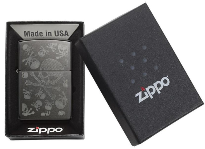 Зажигалка Zippo Iced Skulls 28685  