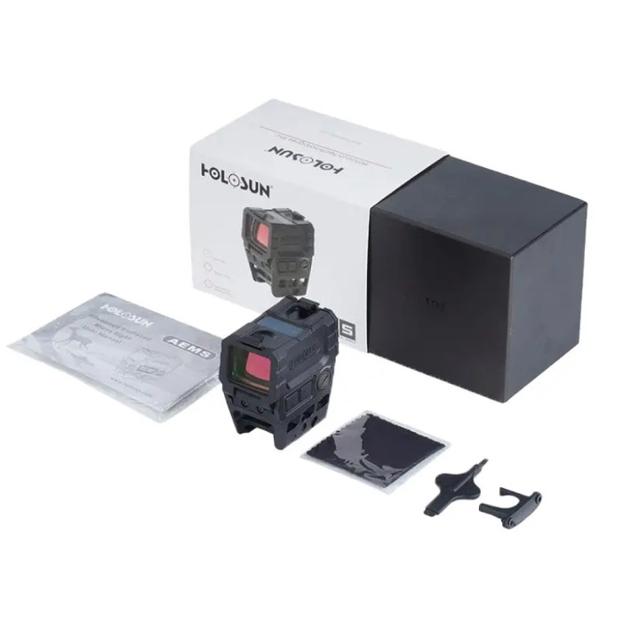 Прицел коллиматорный Holosun AEMS точка 2 MOA + круг 65 МОА (зеленый)  