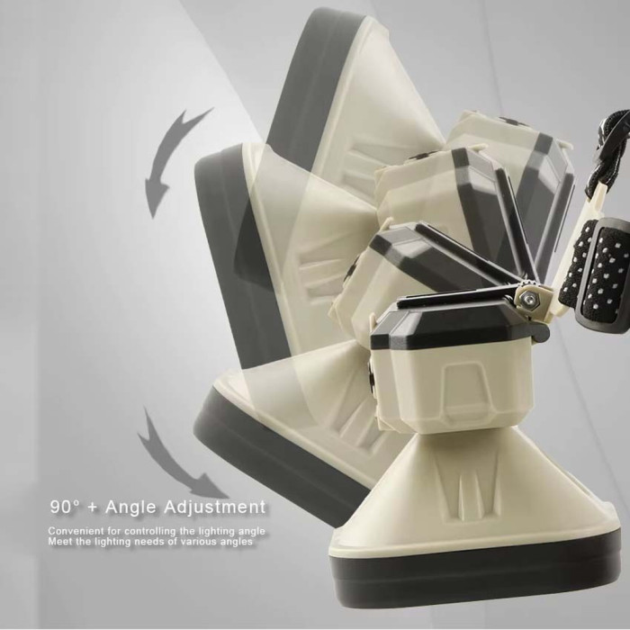 Фонарь налобный Police 826XS-XPE+8COB, 1x18650, вело крепление, ЗУ Type-C, Box  