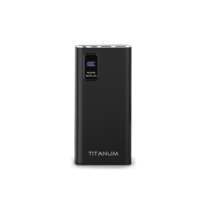 Повербанк TITANUM 727S 20000mAh 22.5W Black  
