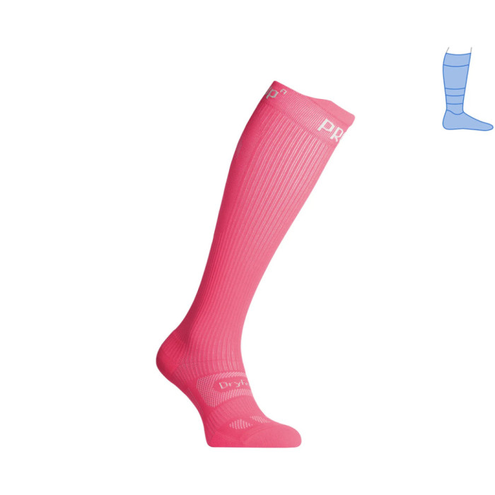 Компрессионные гольфы защитные летние Protector LongDry+ PRO розовые S 36-39  