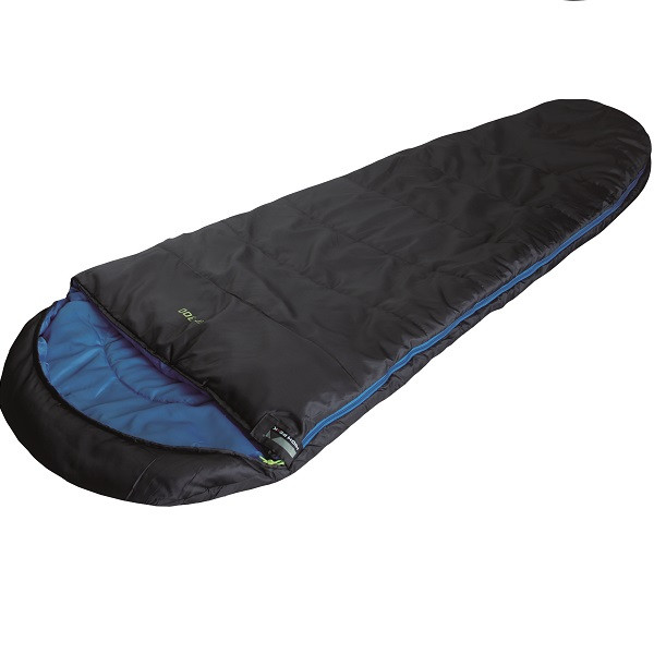 Спальный мешок High Peak TR 300, черный/синий, левый  