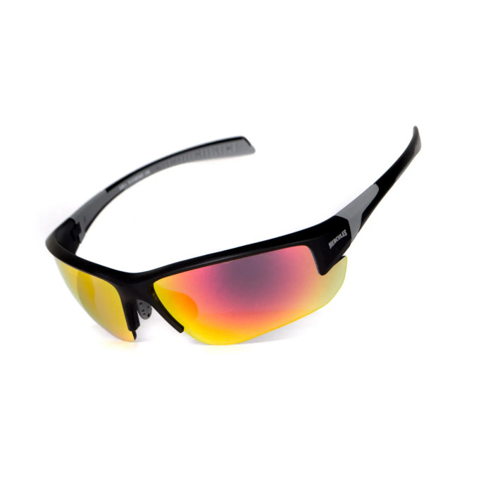 Защитные очки Global Vision Hercules-7 (G-Tech red), зеркальные красные  