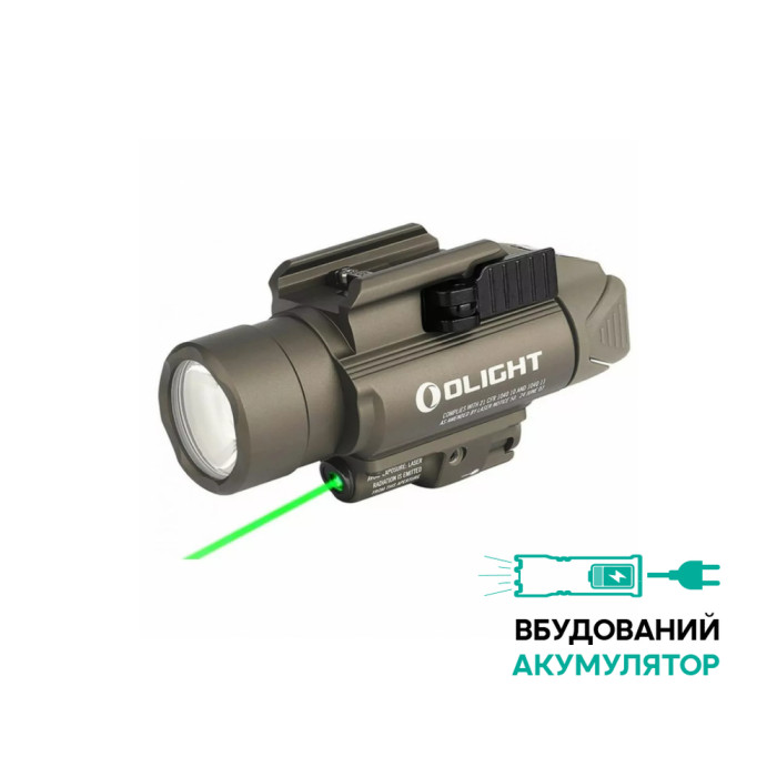 Подствольный фонарь Olight Baldr Pro R., 1350 лм., серый  