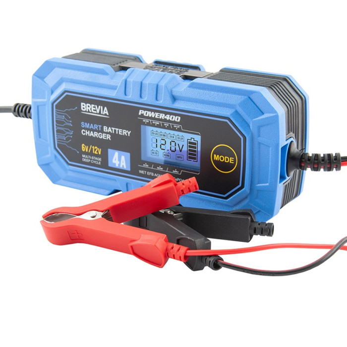 Зарядное устройство АКБ BREVIA POWER400 4A, 6V/12V, 4-120Ah (20400EP)  