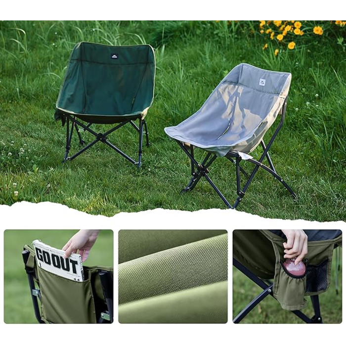 Стул складной Naturehike CNK23JU0001, темно-зеленый  