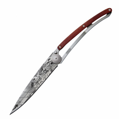 Нож Deejo Tattoo Wood 37 g, Rosewood, &quot;Elf&quot;