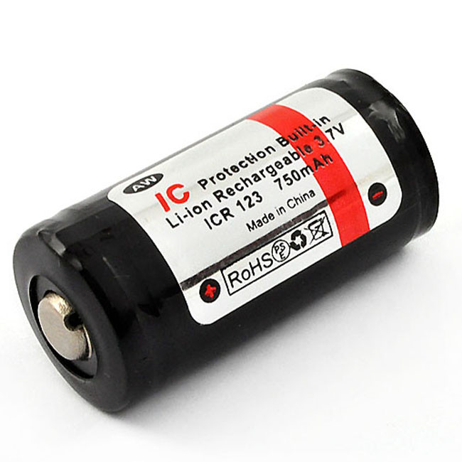 Аккумулятор 16340 (CR123) 750mAh AW с защитой  