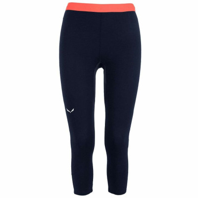 Термоштаны женские Salewa CRISTALLO WARM AMR 3/4 TIGHT - синие, 44/38