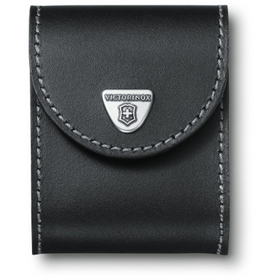 Чехол Victorinox на пояс  кож.черн на липучке для Swisschamp XAVT/XXL
