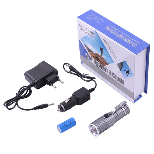 Карманный фонарь Police 12V 719-XPE,серый Q5, zoom  