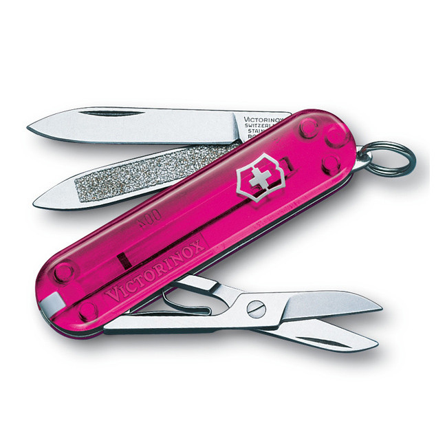 Нож Victorinox CLASSIC розовый полупрозрачный 0.6203.T5 