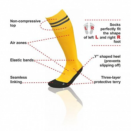 Термоноски InMove Football Deodorant Черный, 38-40  