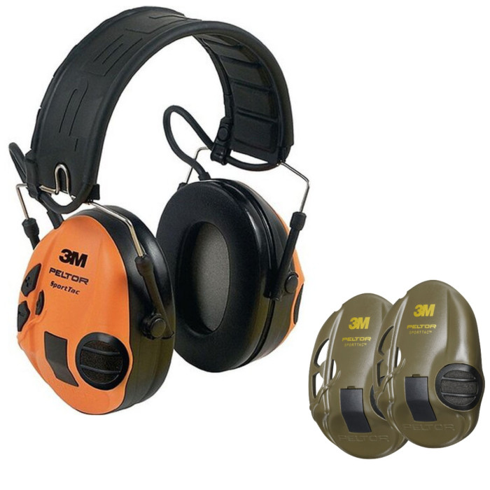 Наушники защитные активные Peltor Sport Tac, зеленый  