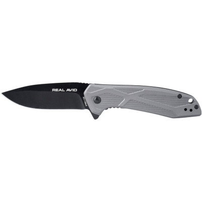 Нож Real Avid RAV-2, Black Oxide, Aluminum grey