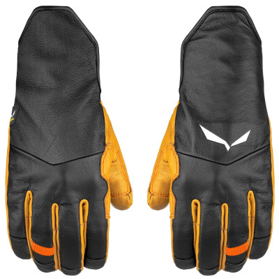 Рукавицы Salewa LEATHER WOOL GLOVES - желтые, XL