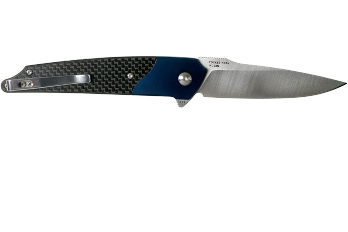 Нож Amare Knives Pocket Peak Folder, синий  