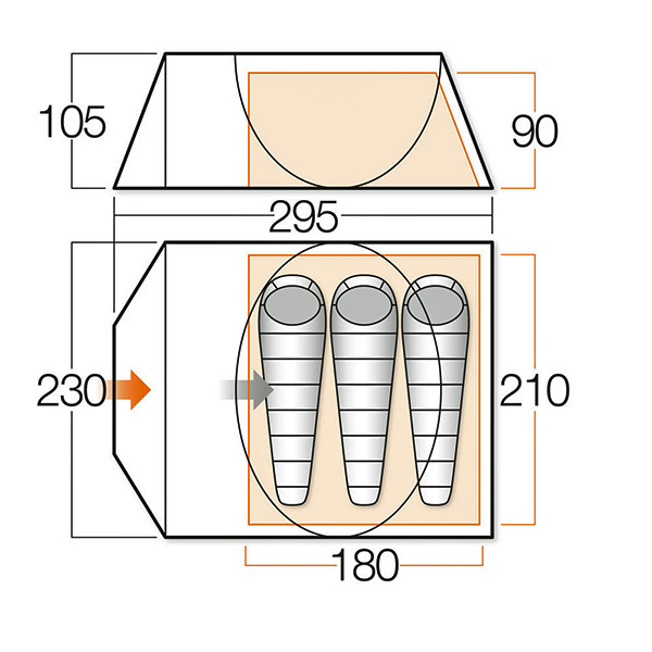 Палатка Vango Pop 300 DLX River  