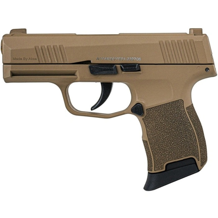 Пистолет сигнальный Aksa Arms AK21 CC-08 cal.9 PAK (Sig Sauer P365) Tan  