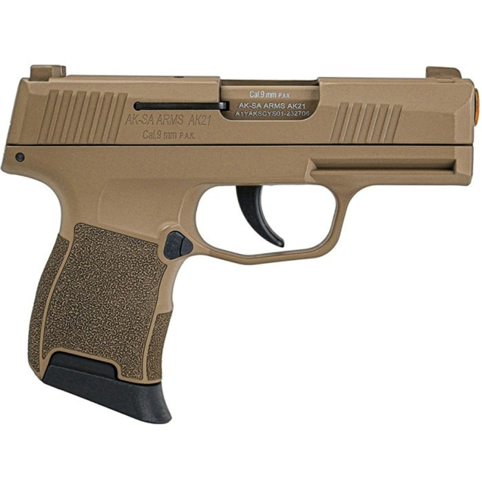 Пистолет сигнальный Aksa Arms AK21 CC-08 cal.9 PAK (Sig Sauer P365) Tan  