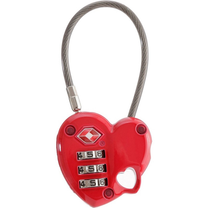 Брелок-замок Munkees TSA Combi Lock Heart (3606) 