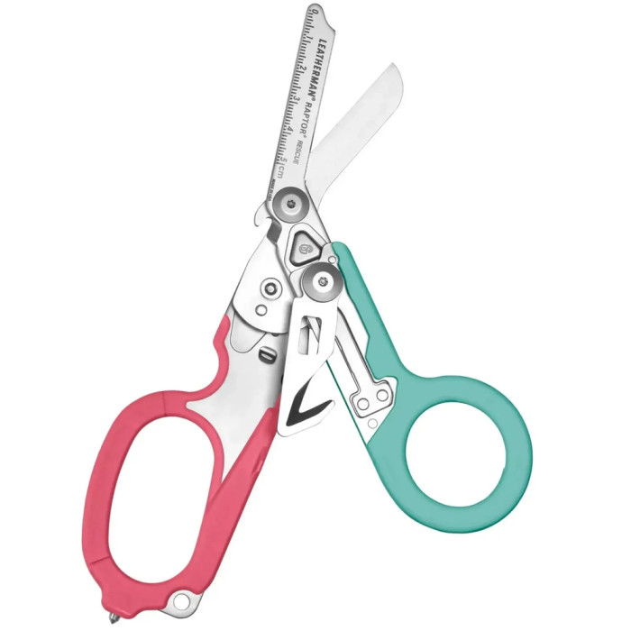 Ножницы Leatherman Raptor Rescue, бирюзово-розовые, utility чехол  