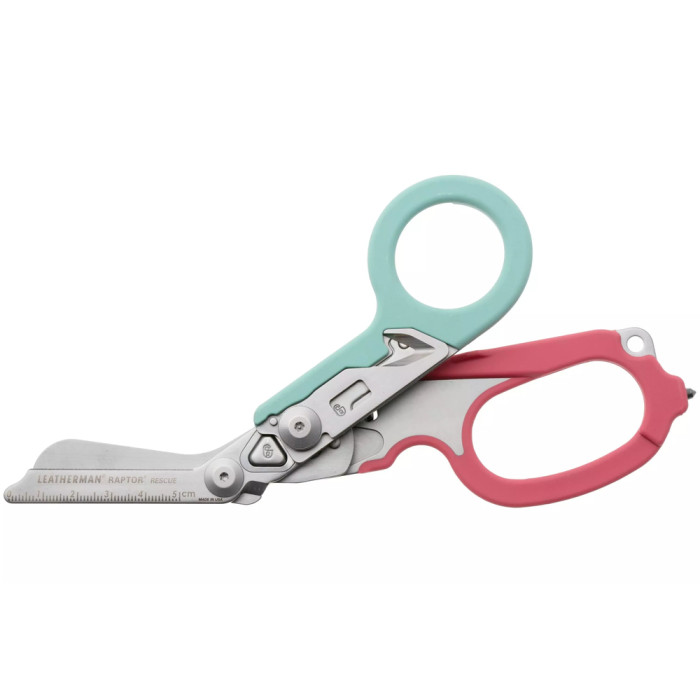 Ножницы Leatherman Raptor Rescue, бирюзово-розовые, utility чехол  