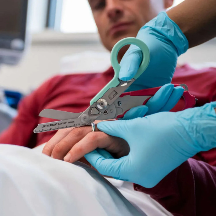 Ножницы Leatherman Raptor Rescue, бирюзово-розовые, utility чехол  