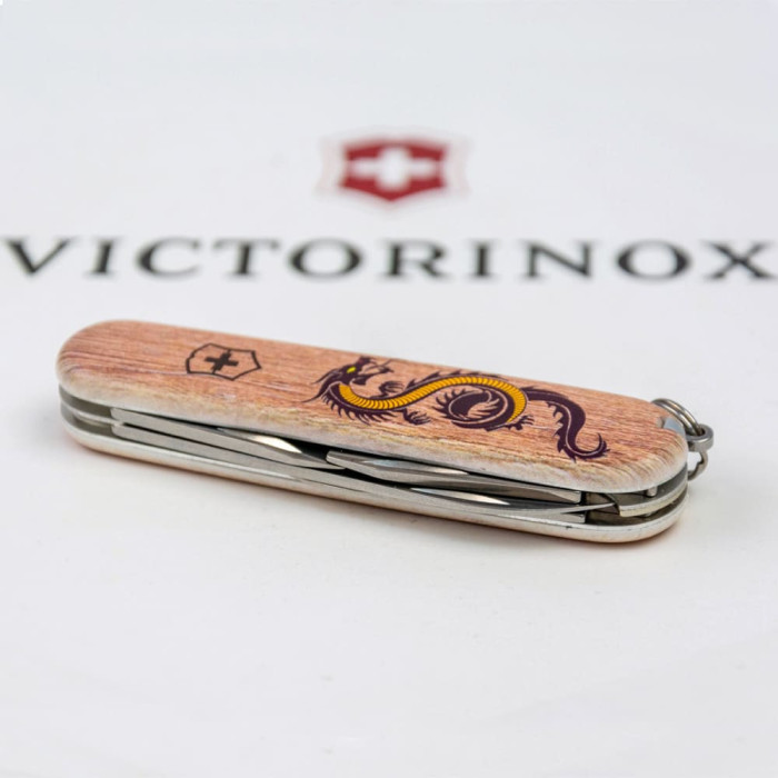 Складной нож Victorinox SPARTAN ZODIAC 3D Деревянный дракон 1.3603.7.Z3310h  