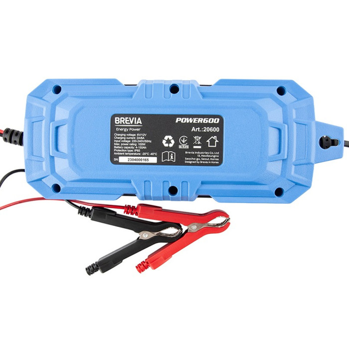 Зарядное устройство АКБ BREVIA POWER600 6A, 6V/12V, 4-150Ah (20600EP)  