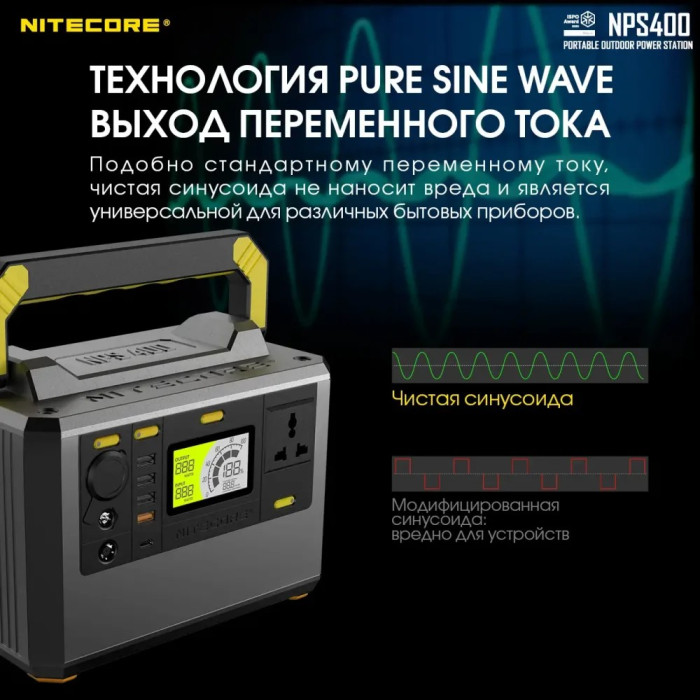 Зарядная станция Nitecore NPS400 (117000mAh)  