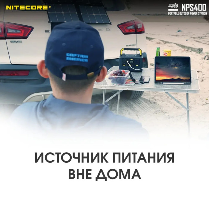 Зарядная станция Nitecore NPS400 (117000mAh)  