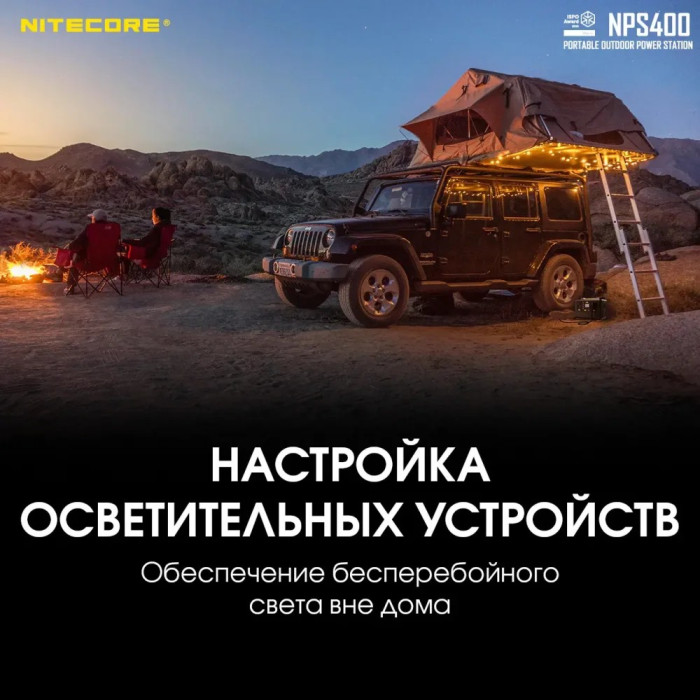 Зарядная станция Nitecore NPS400 (117000mAh)  