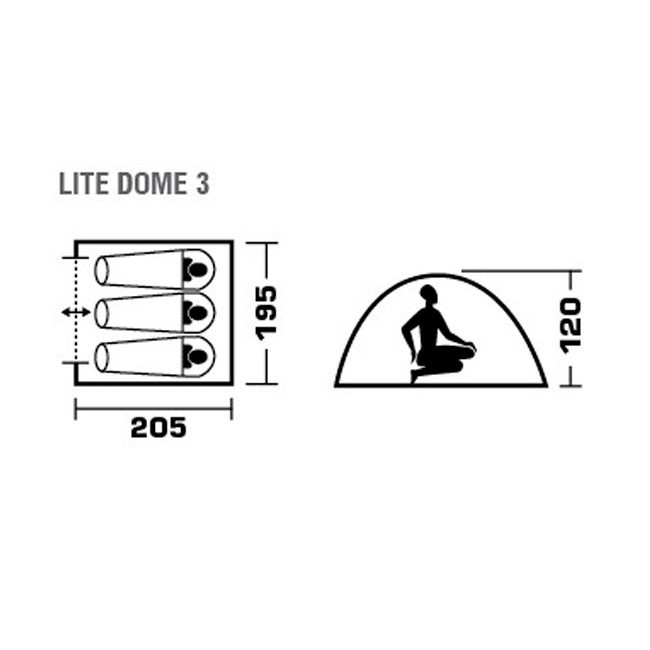 Палатка Trek Planet 70122|8 Lite Dome 3  