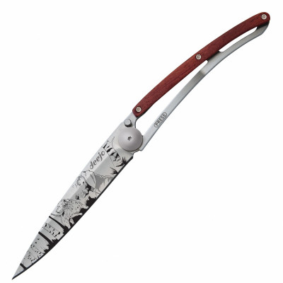 Нож Deejo Tattoo Wood 37 g, Rosewood, &quot;Hunting day&quot;