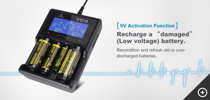 Зарядное устройство Xtar VC4 для Li-Ion/Ni-Mh/Ni-Cd  