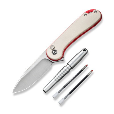 Комплект (нож складной, ручка) Civivi StellarQuill Pen &amp; Button Lock Elementum II Knife Combo Gift Pack C23049