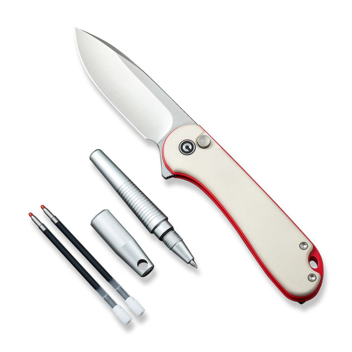 Комплект (нож складной, ручка) Civivi StellarQuill Pen & Button Lock Elementum II Knife Combo Gift Pack C23049  