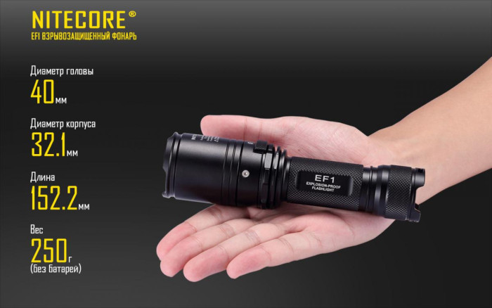 Фонарь взрывозащищенный Nitecore EF1  