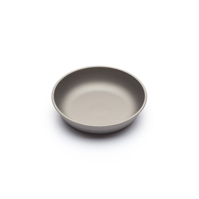 Тарелка титановая маленькая (112мм) TiTo Titanium серая