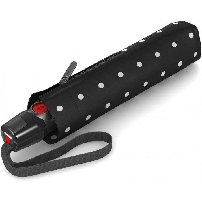 Зонт Knirps T.200 Kelly Black UV Protection Авто / Складной / 8спиц / D99x28см  