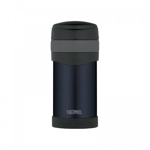 Термос для еды Thermos с ложкой и защитой дна 470мл темно-синий (150080)  