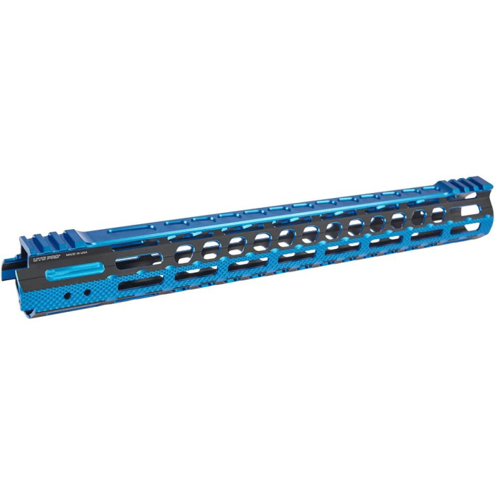 Цевье Leapers AR15, Ultra Slim, 15", M-LOK Black/Blue  