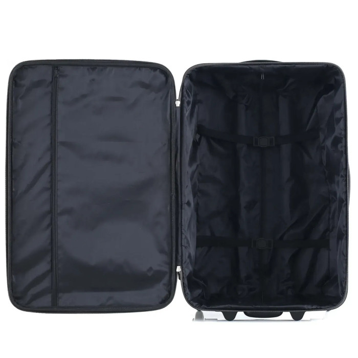 Чемодан Semi Line 24" (M) Grey/Orange Lines (T5754-2)  