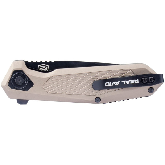 Нож Real Avid RAV-3, Black Oxide, Aluminum+SS beige  