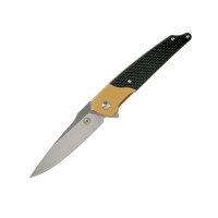 Нож Amare Knives Pocket Peak Folder, золотой