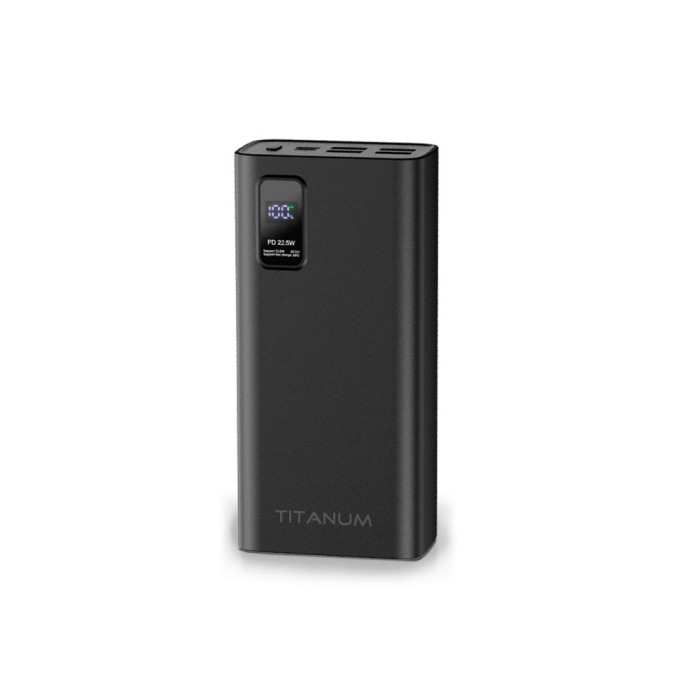 Повербанк TITANUM 728S 30000mAh 22.5W Black  