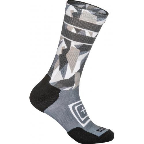 Носки  5.11 Tactical Sock&Awe Crew Dazzle, серые, M (10041AC) 